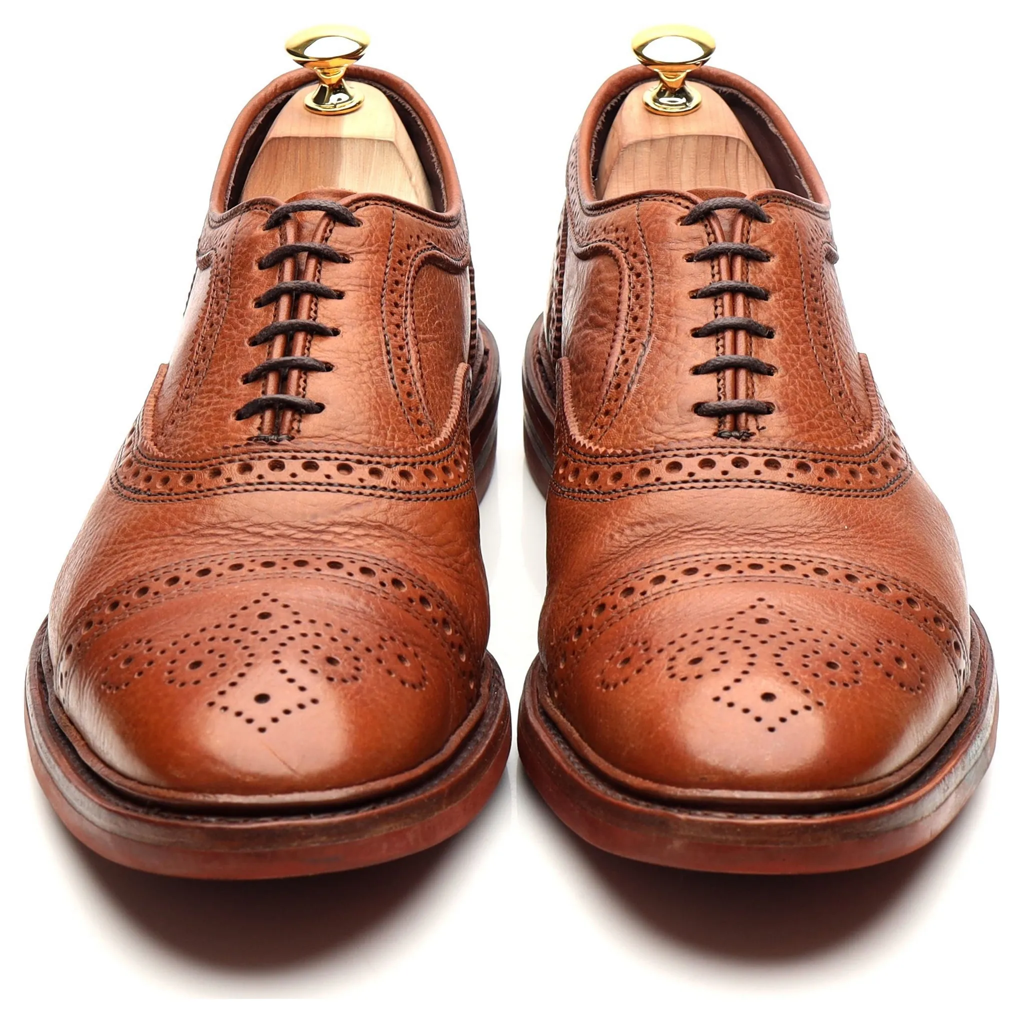 'Strandmok' Tan Brown Leather Oxford Brogues UK 11 US 11.5 D