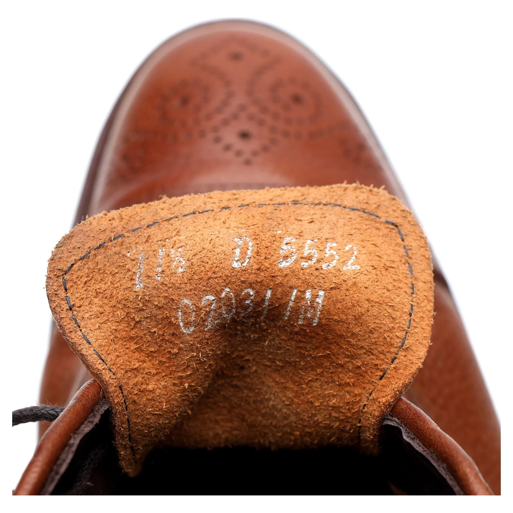 'Strandmok' Tan Brown Leather Oxford Brogues UK 11 US 11.5 D