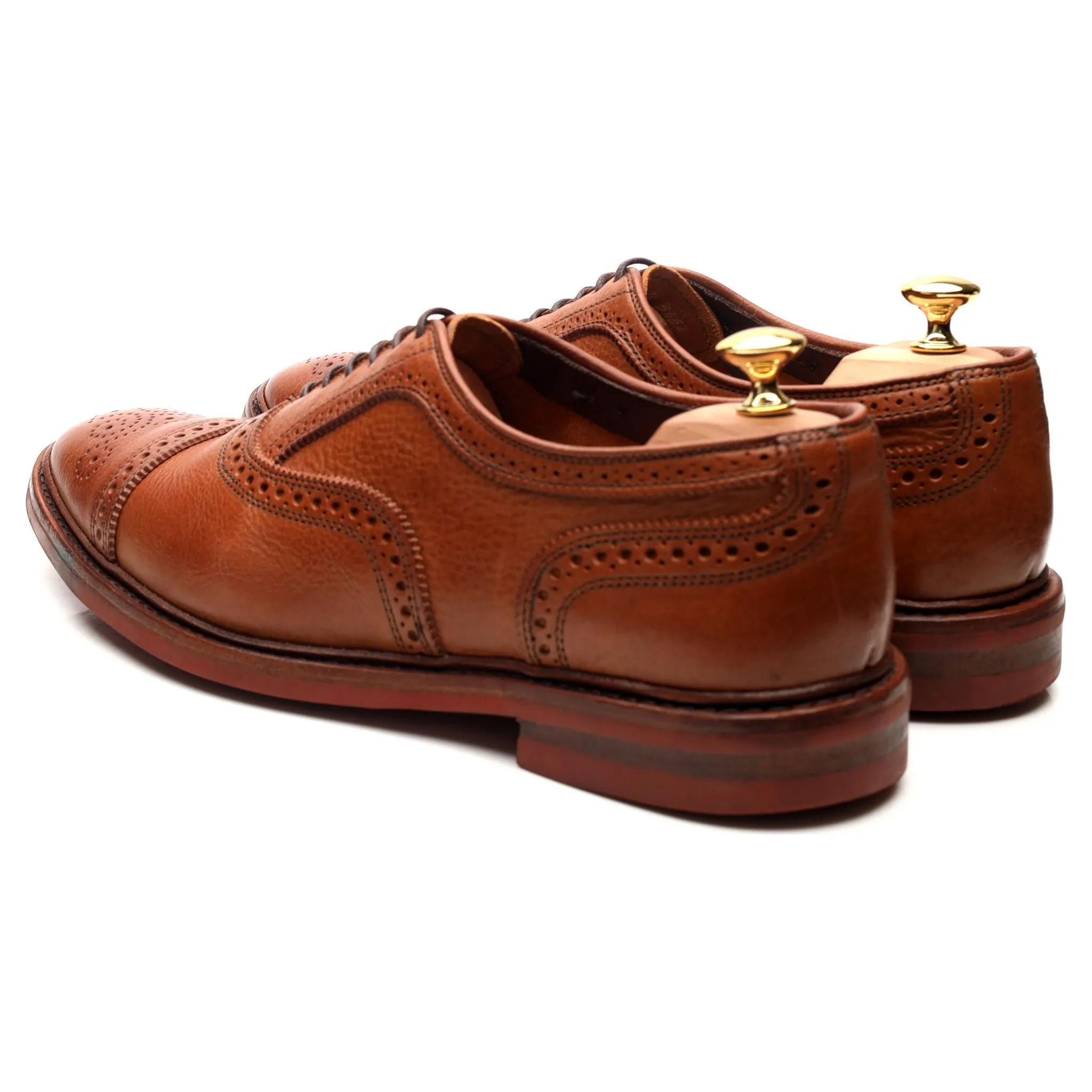 'Strandmok' Tan Brown Leather Oxford Brogues UK 11 US 11.5 D