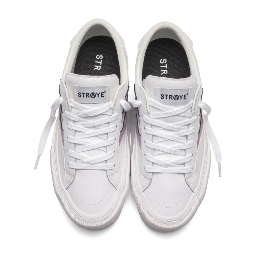 Straye Footwear Logan - Flame White / Lavender Leather