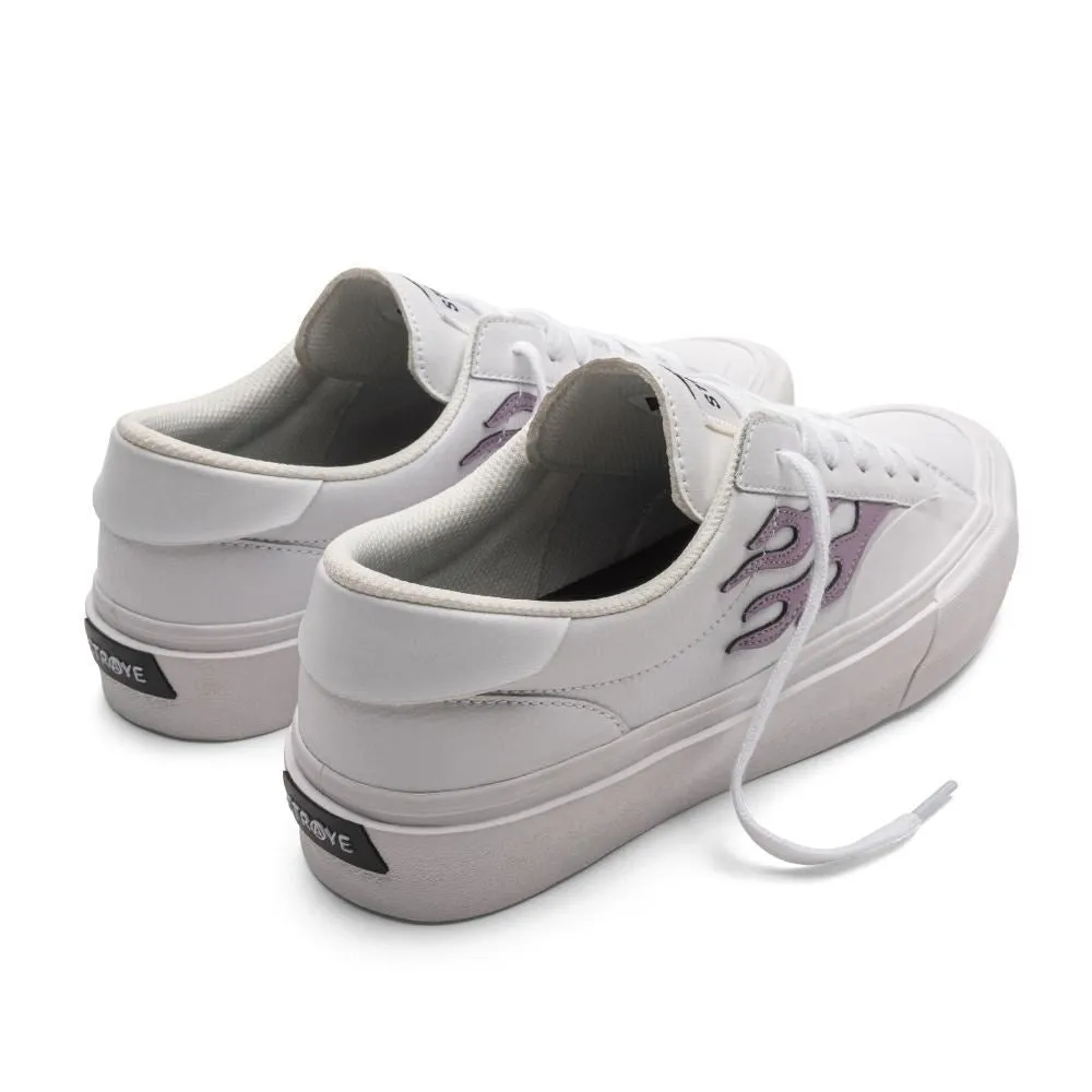Straye Footwear Logan - Flame White / Lavender Leather