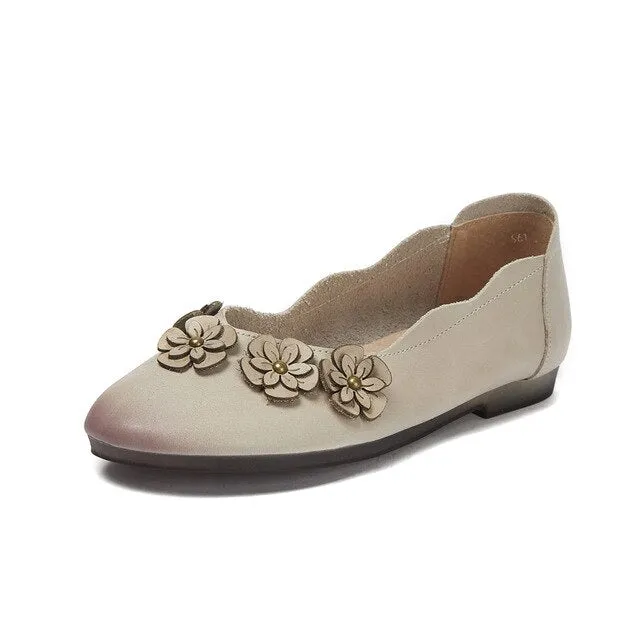 summer new Sen single shoes handmade shoes original retro soft comfortable leather