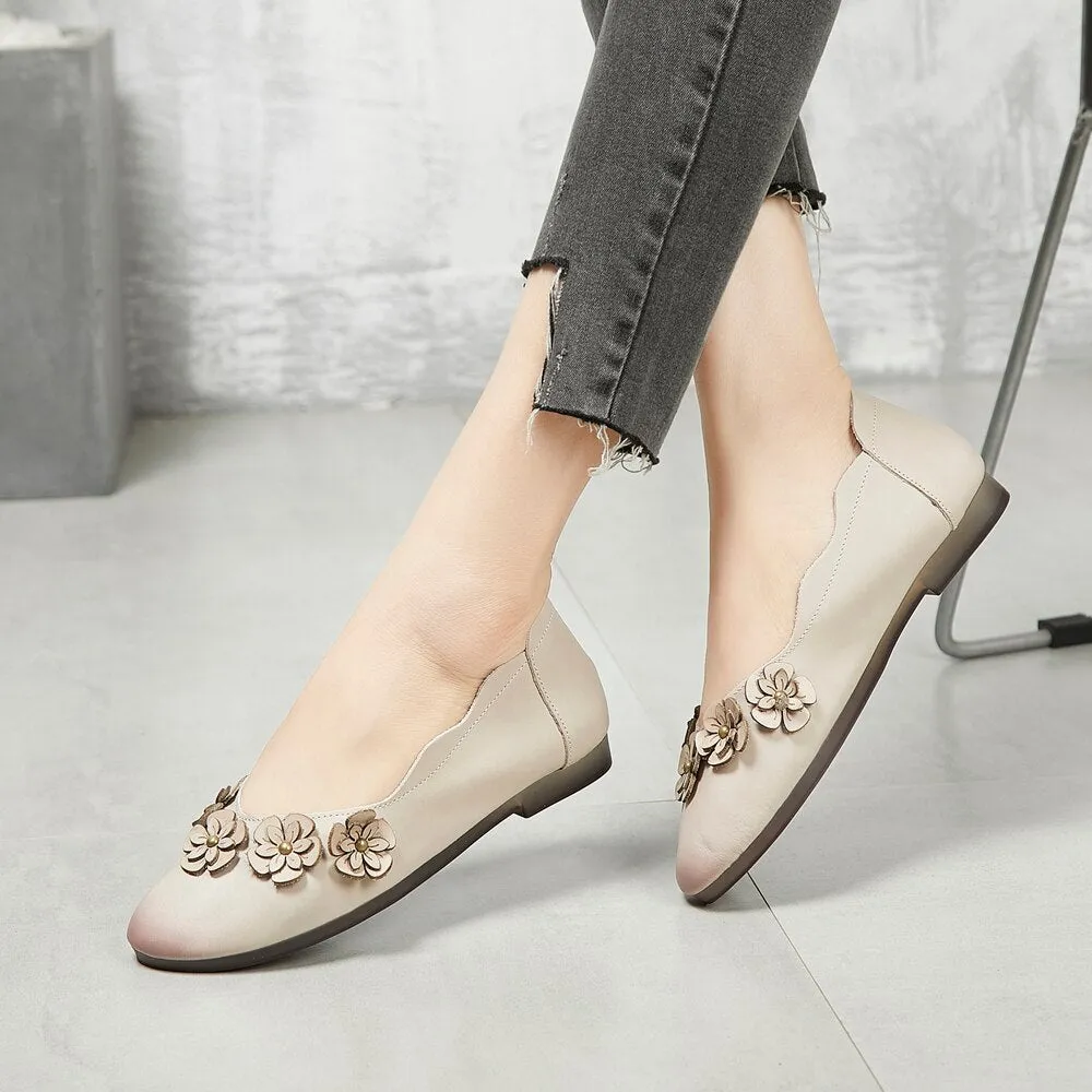 summer new Sen single shoes handmade shoes original retro soft comfortable leather