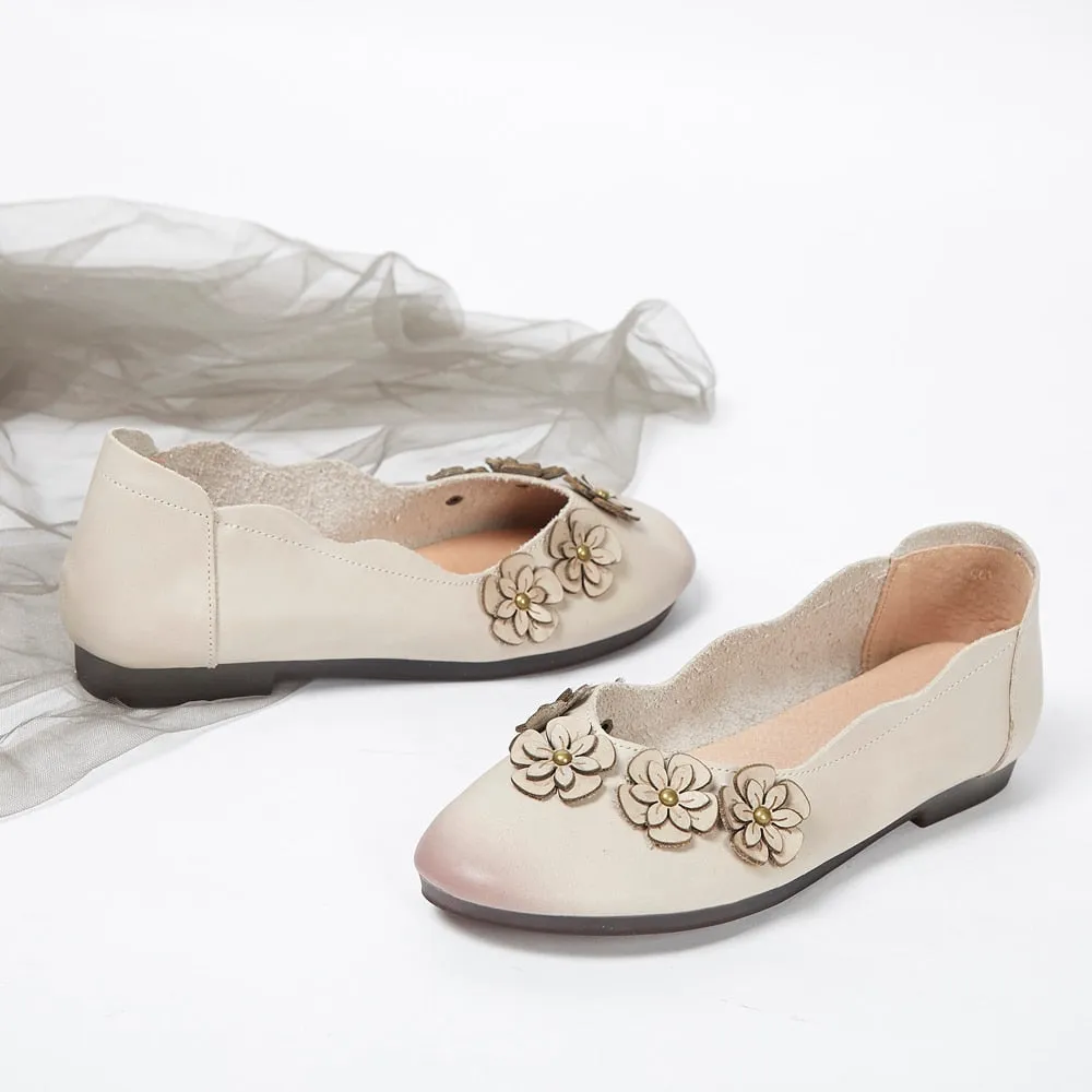 summer new Sen single shoes handmade shoes original retro soft comfortable leather