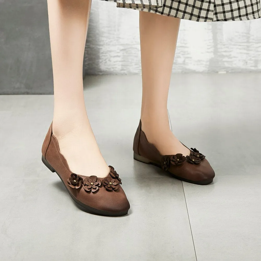 summer new Sen single shoes handmade shoes original retro soft comfortable leather