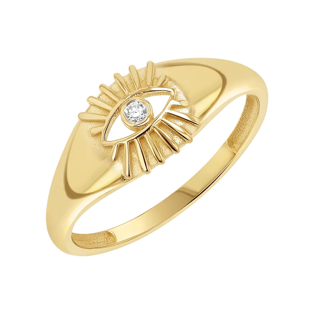 Sunbeam Evil Eye Ring