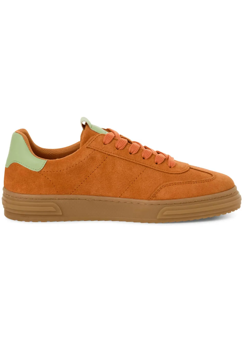 Tamaris Brenna Leren 70's Sneakers in Orange