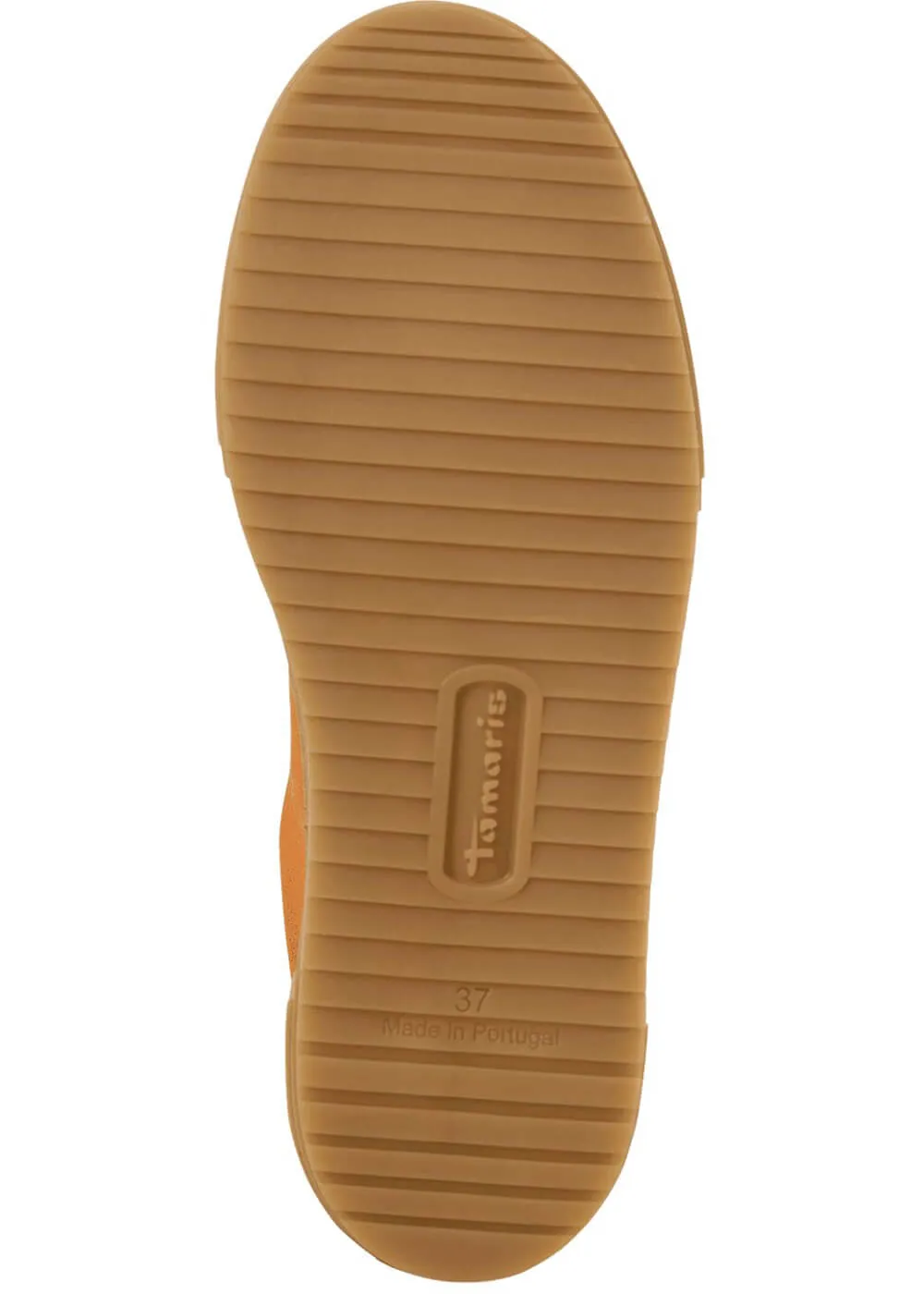 Tamaris Brenna Leren 70's Sneakers in Orange