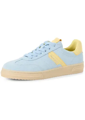 Tamaris Brenna Leren 70's Sneakers Light Blue