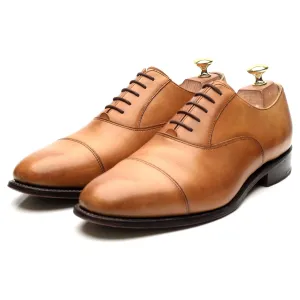 Tan Brown Leather Oxford UK 8 G