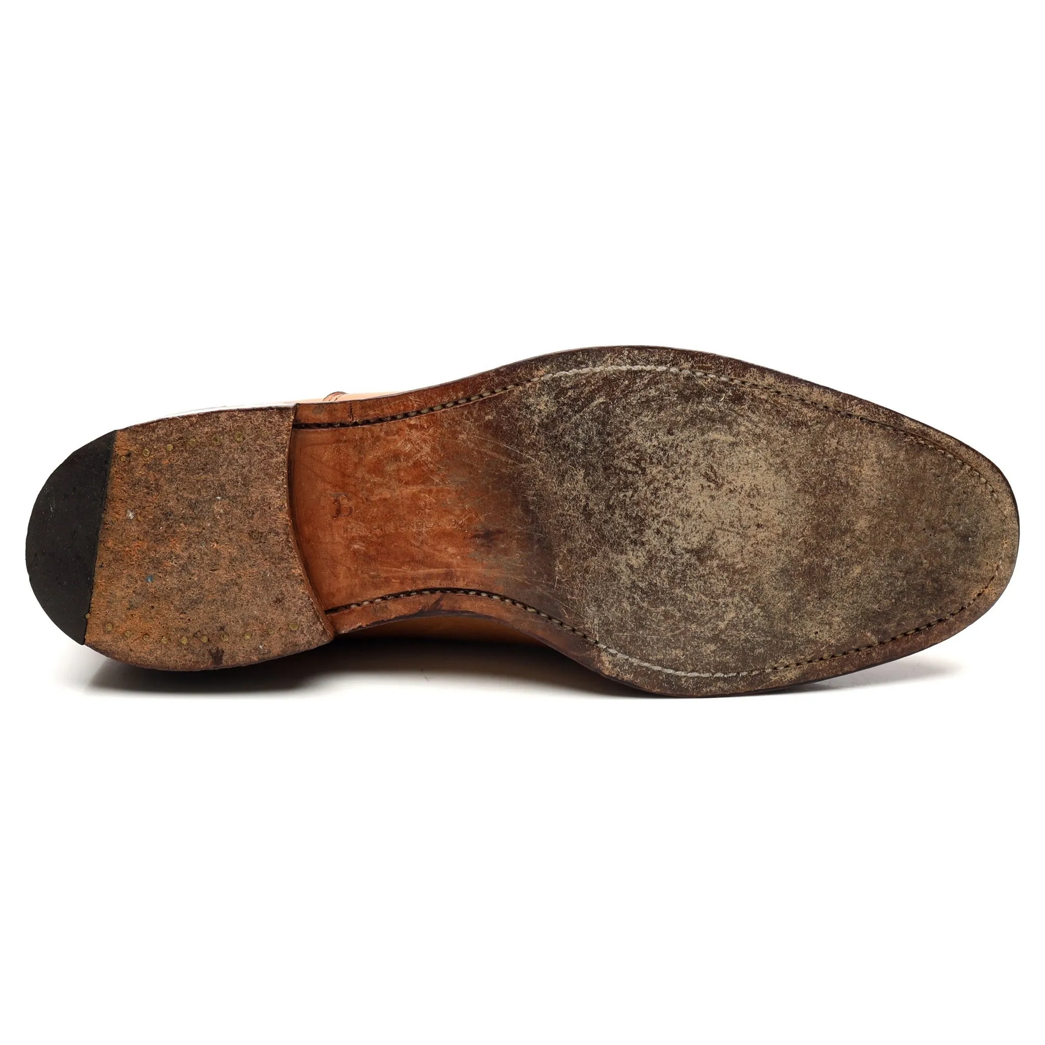 Tan Brown Leather Oxford UK 8 G