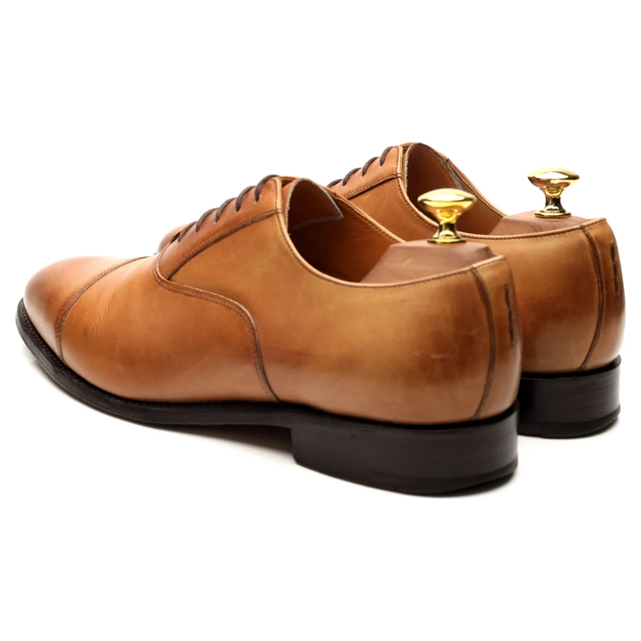 Tan Brown Leather Oxford UK 8 G