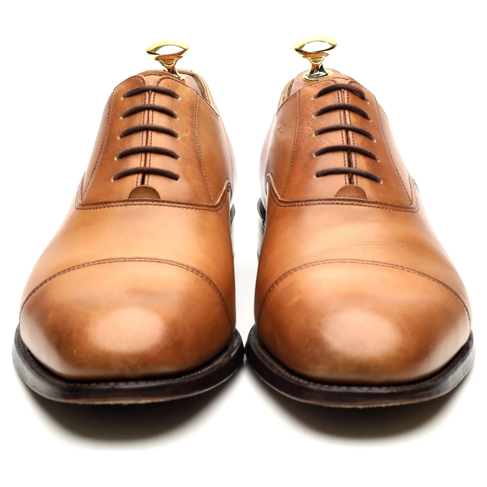 Tan Brown Leather Oxford UK 8 G