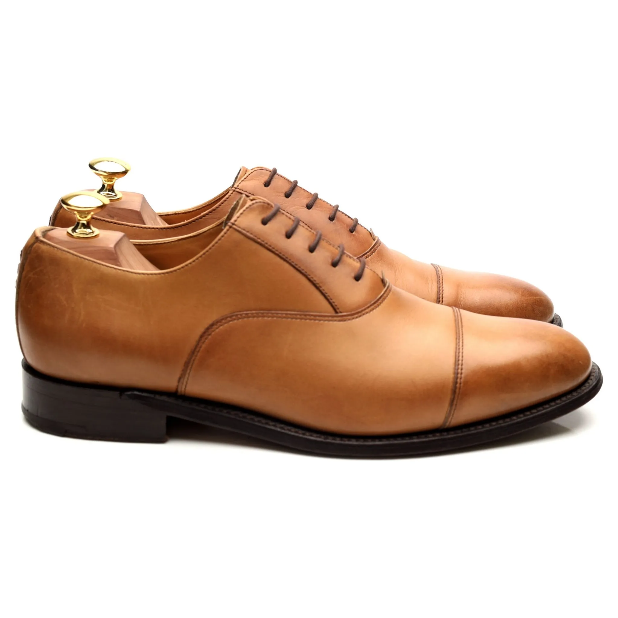 Tan Brown Leather Oxford UK 8 G