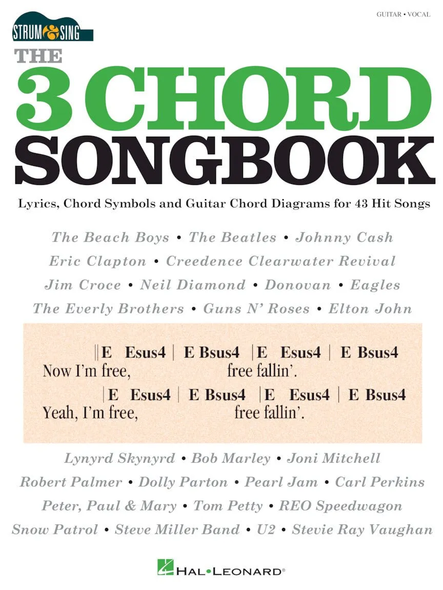 THE 3 CHORD SONGBOOK – STRUM & SING GUITAR