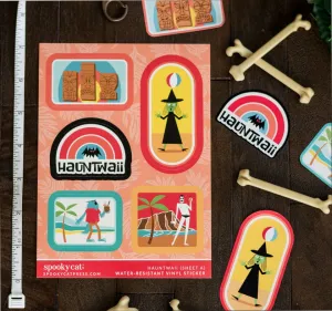 Tiki Hauntwaii Vinyl Sticker (Sheet A)