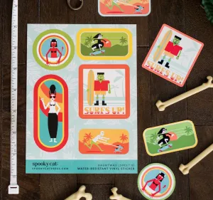 Tiki Hauntwaii Vinyl Sticker (Sheet B)