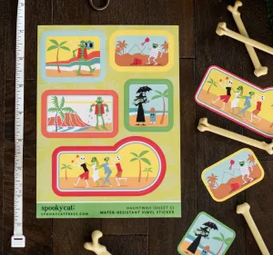 Tiki Hauntwaii Vinyl Sticker (Sheet C)