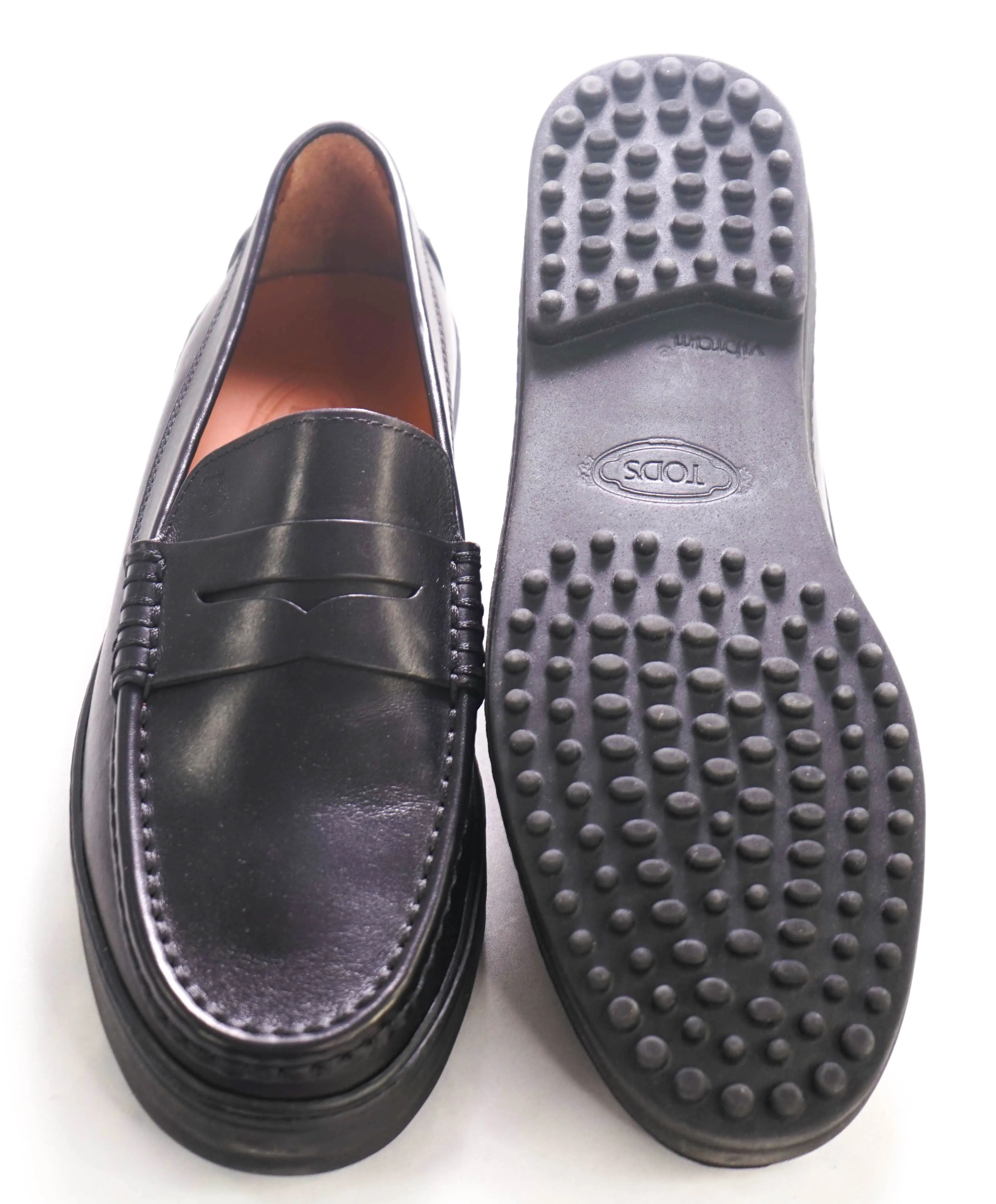 TOD’S - Black Leather Penny Loafers “Boston TURIN” - 10US (9.5T)