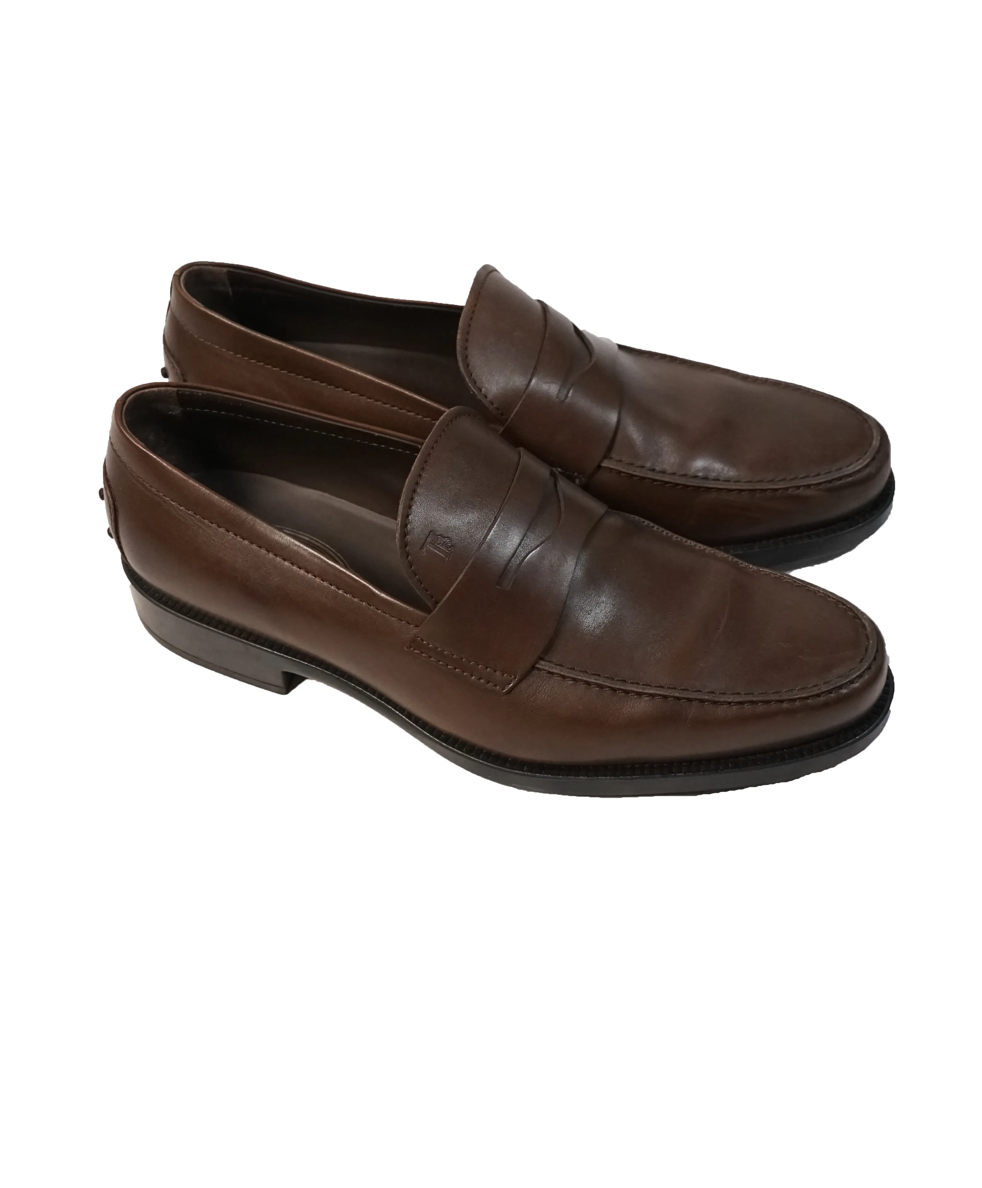 TOD’S - “Boston” Brown Penny Loafers - 11