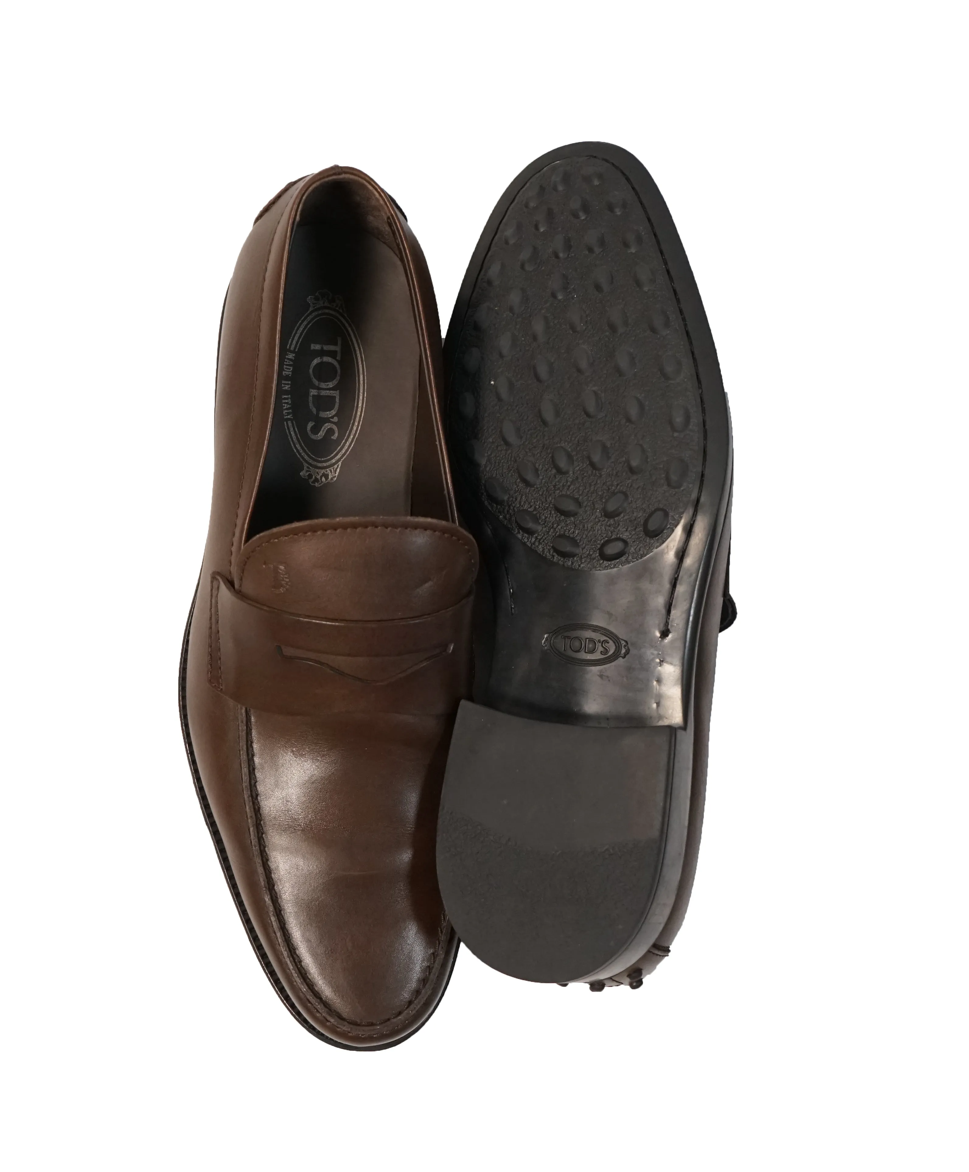 TOD’S - “Boston” Brown Penny Loafers - 11