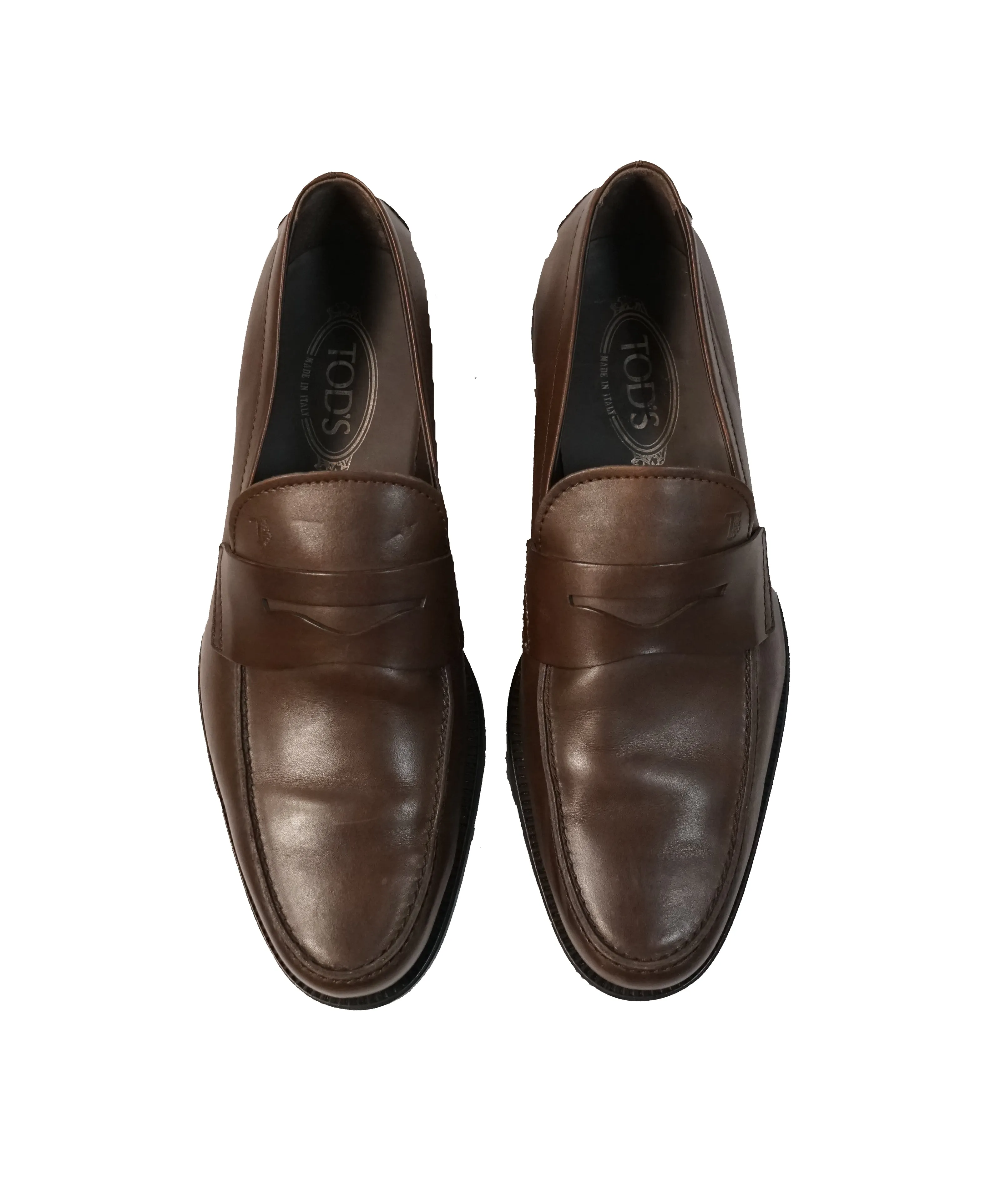 TOD’S - “Boston” Brown Penny Loafers - 11
