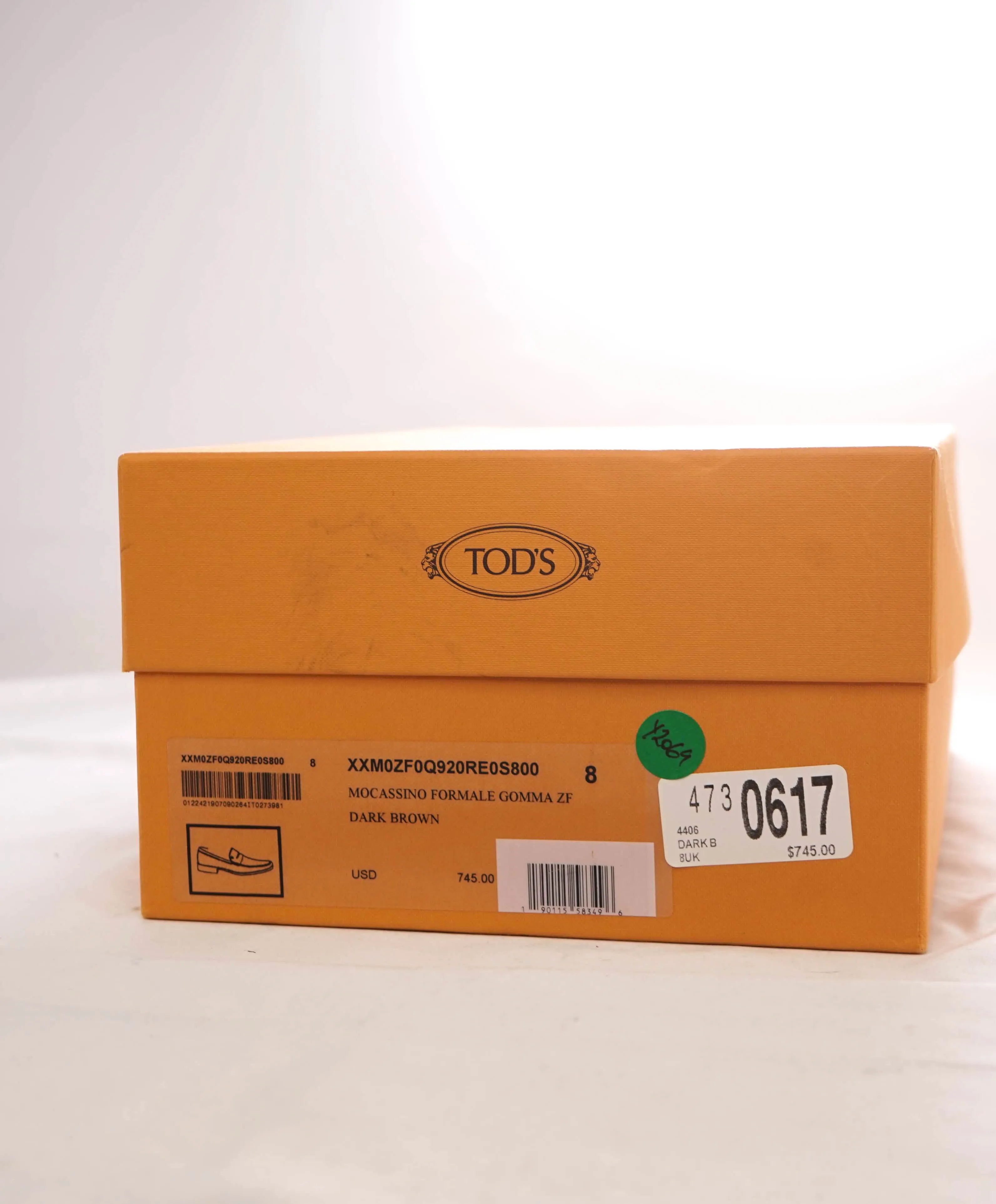 TOD’S - “Boston” Brown Suede Logo Embossed Vamp Penny Loafers - 9 US (8 Tod's)