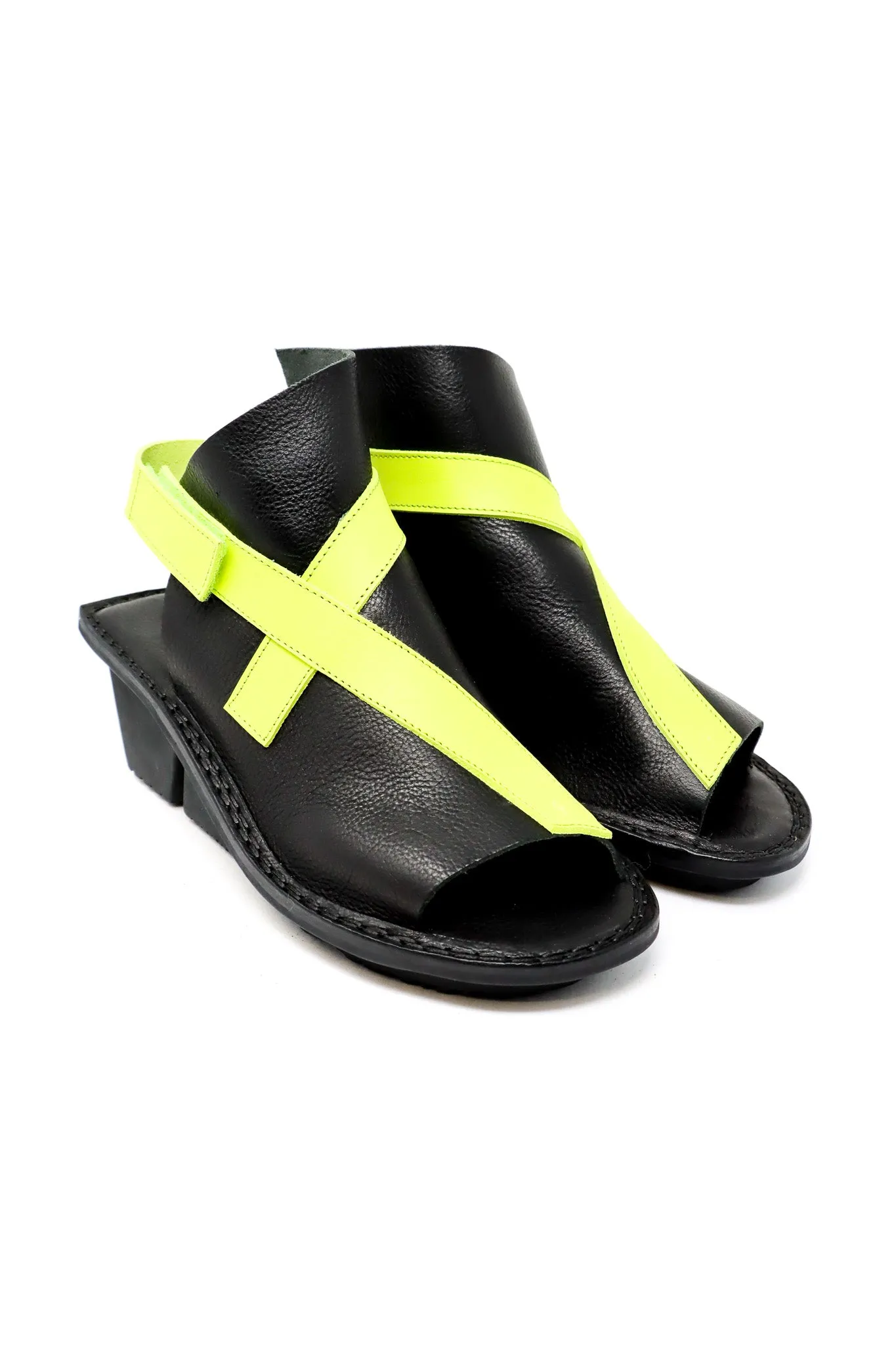 Trippen Patch Black Sandals