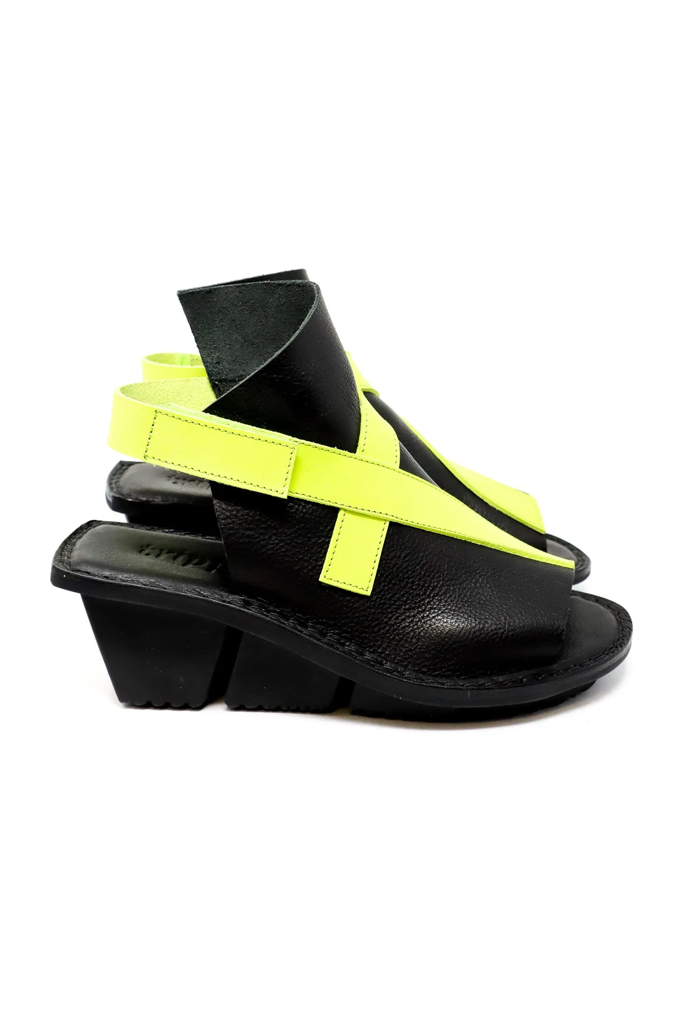Trippen Patch Black Sandals