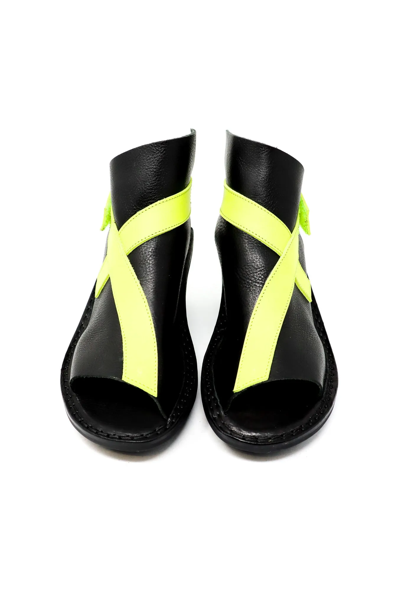 Trippen Patch Black Sandals