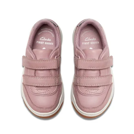 UK 5.5 Dusty Pink Urban Solo Velcro Strap Trainer