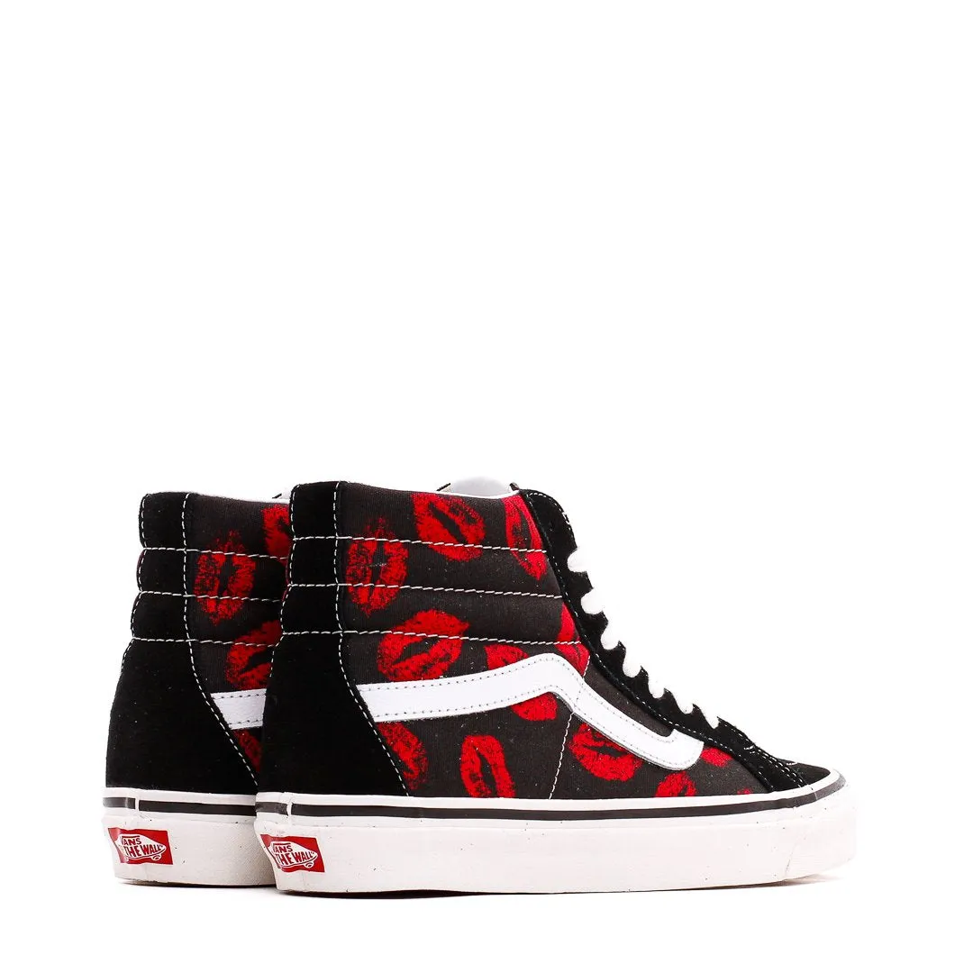 Vans Men UA Sk8-Hi 38 DX Anaheim Factory Black Red Hot Lips VN0A38GF45T