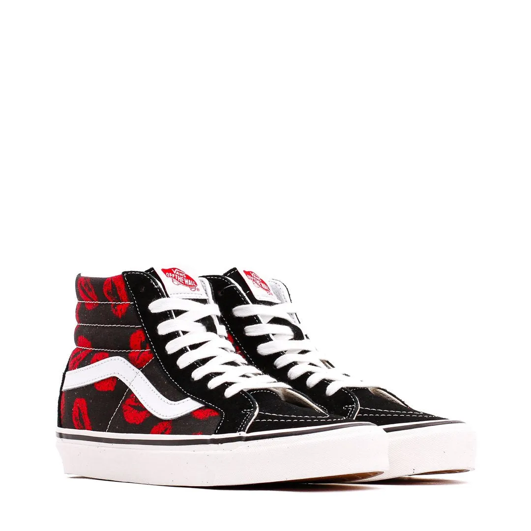 Vans Men UA Sk8-Hi 38 DX Anaheim Factory Black Red Hot Lips VN0A38GF45T