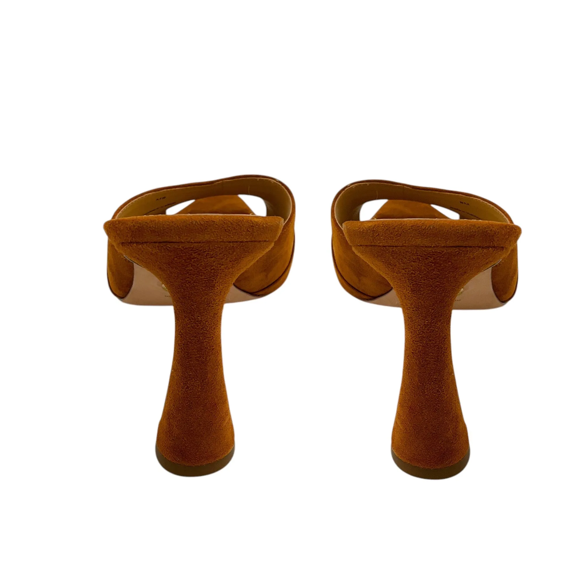 Veronica Beard Caramel Thora Suede Mule Sandals