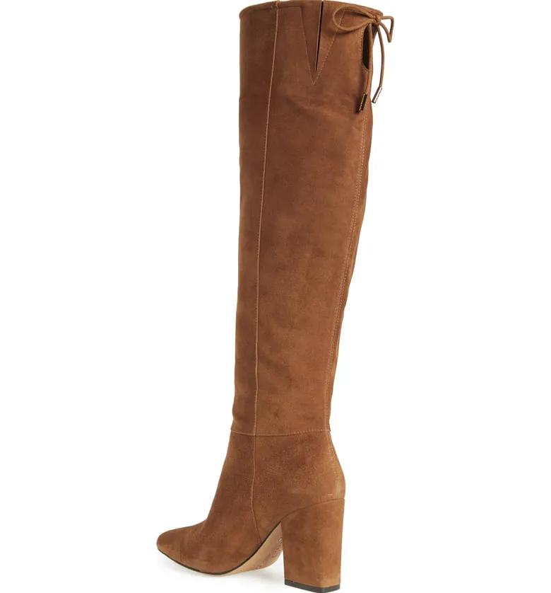VINCE CAMUTO Sarelia Boot In Pumpernickel Suede, Sz 6 Women's! Retails $180US 