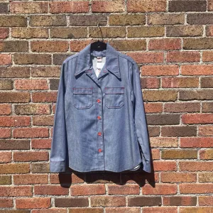 Vintage 70s 80s Lady Wrangler denim western shirt jacket // (HT2372)