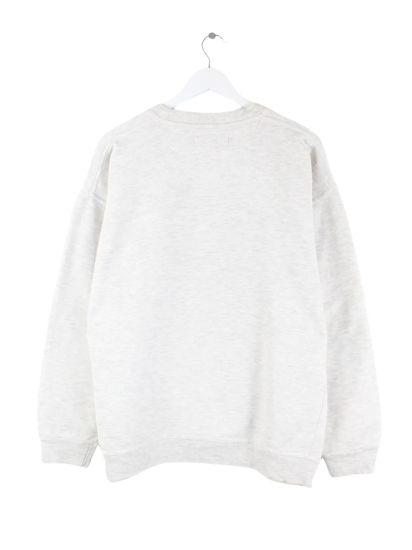 Vintage 90s Oxford Embroidered Sweater Grau L