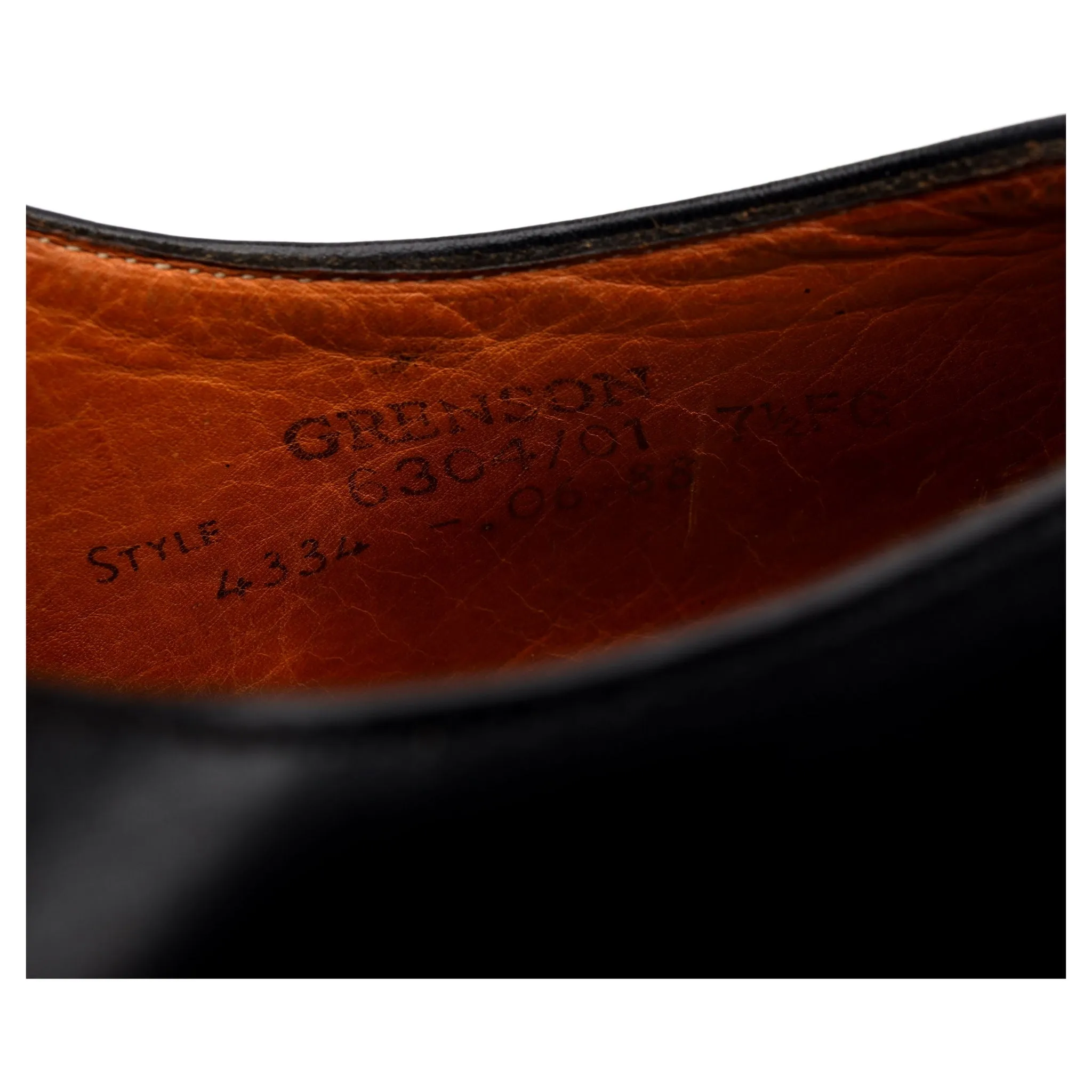 Vintage Black Leather Oxford UK 7.5 FG