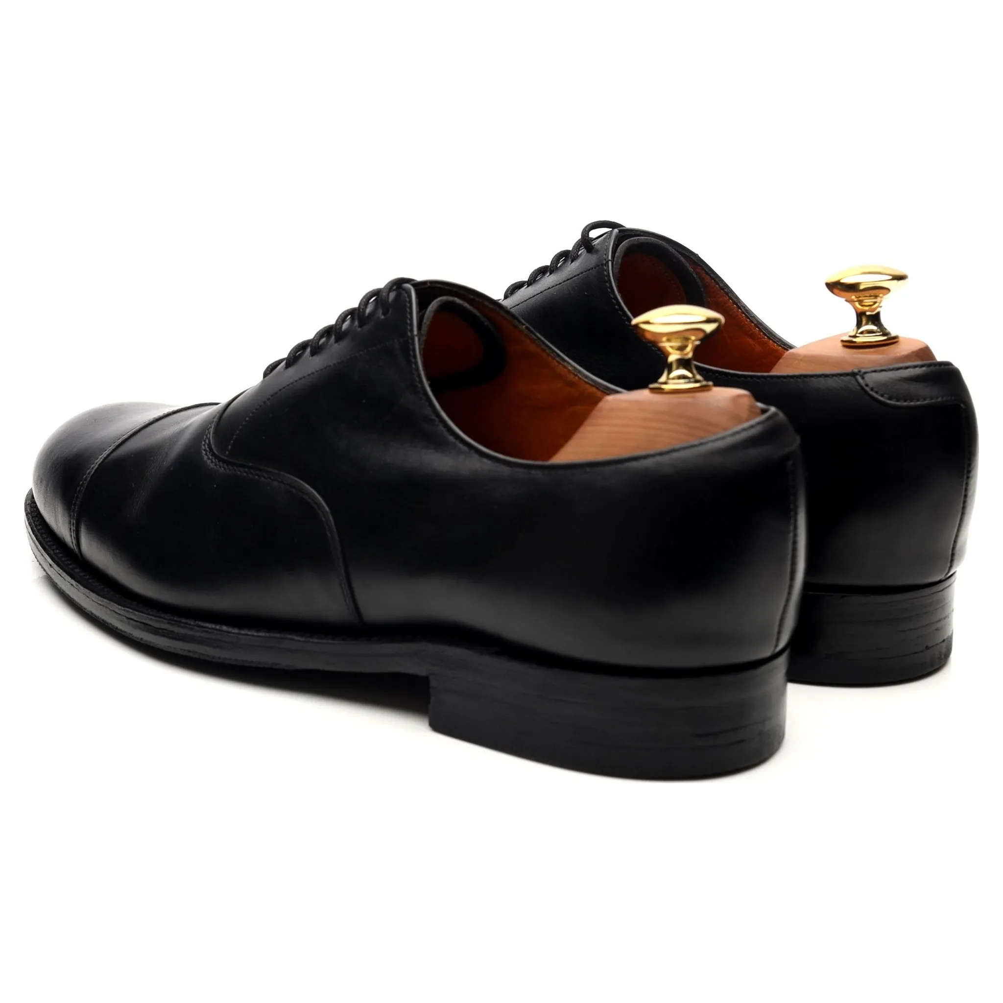 Vintage Black Leather Oxford UK 7.5 FG