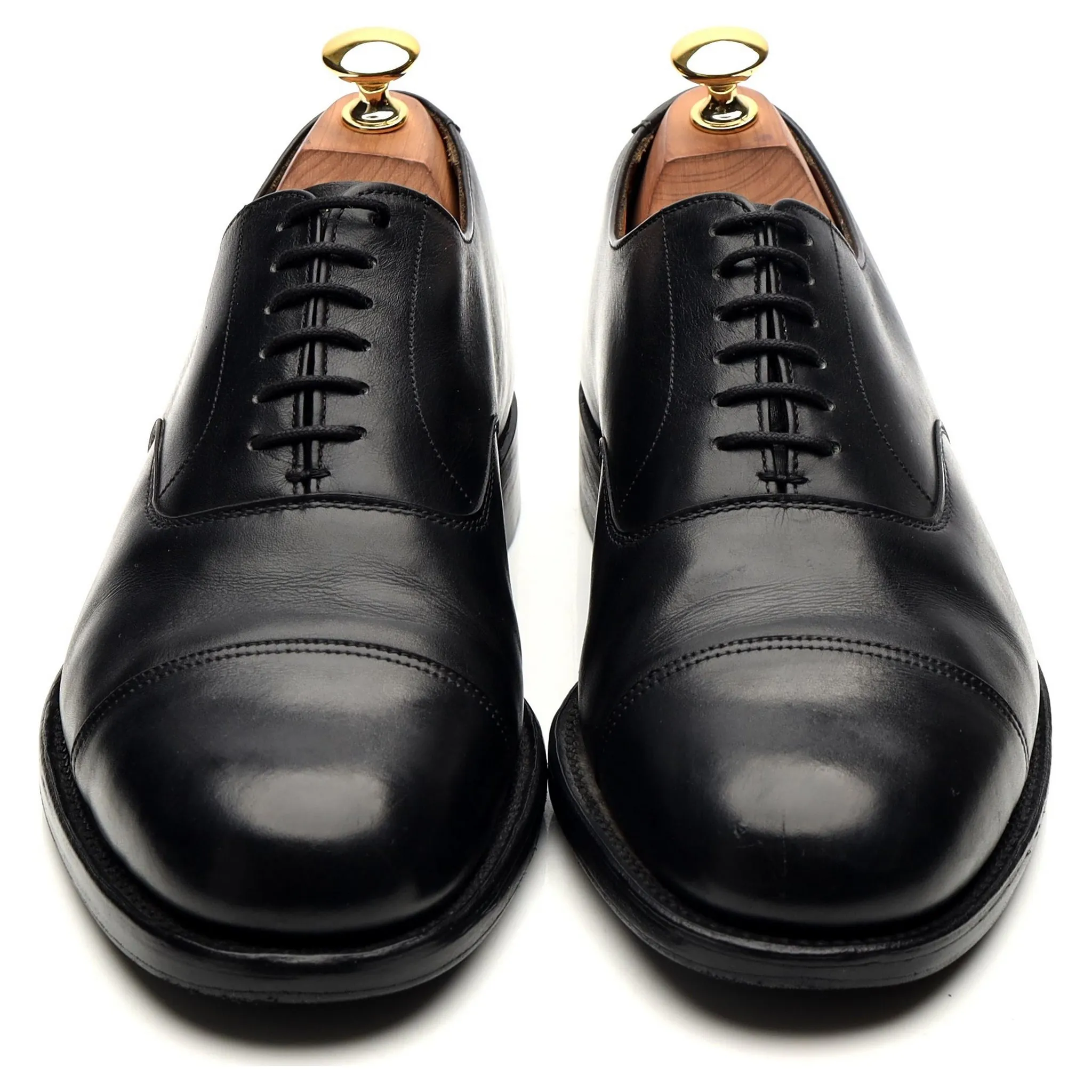 Vintage Black Leather Oxford UK 7.5 FG