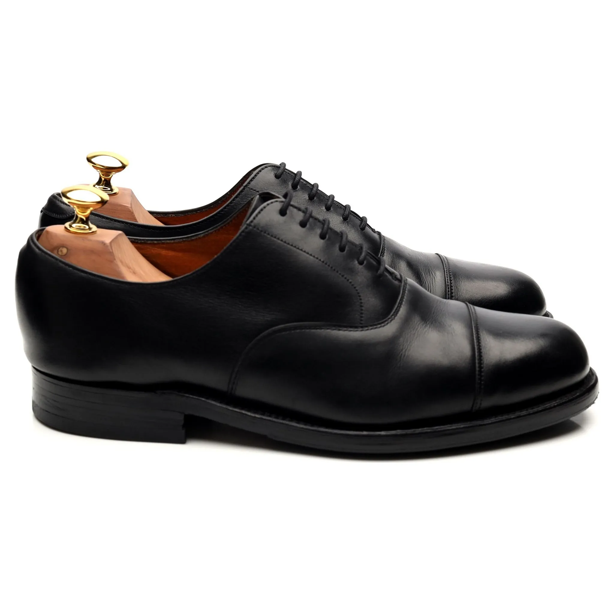 Vintage Black Leather Oxford UK 7.5 FG