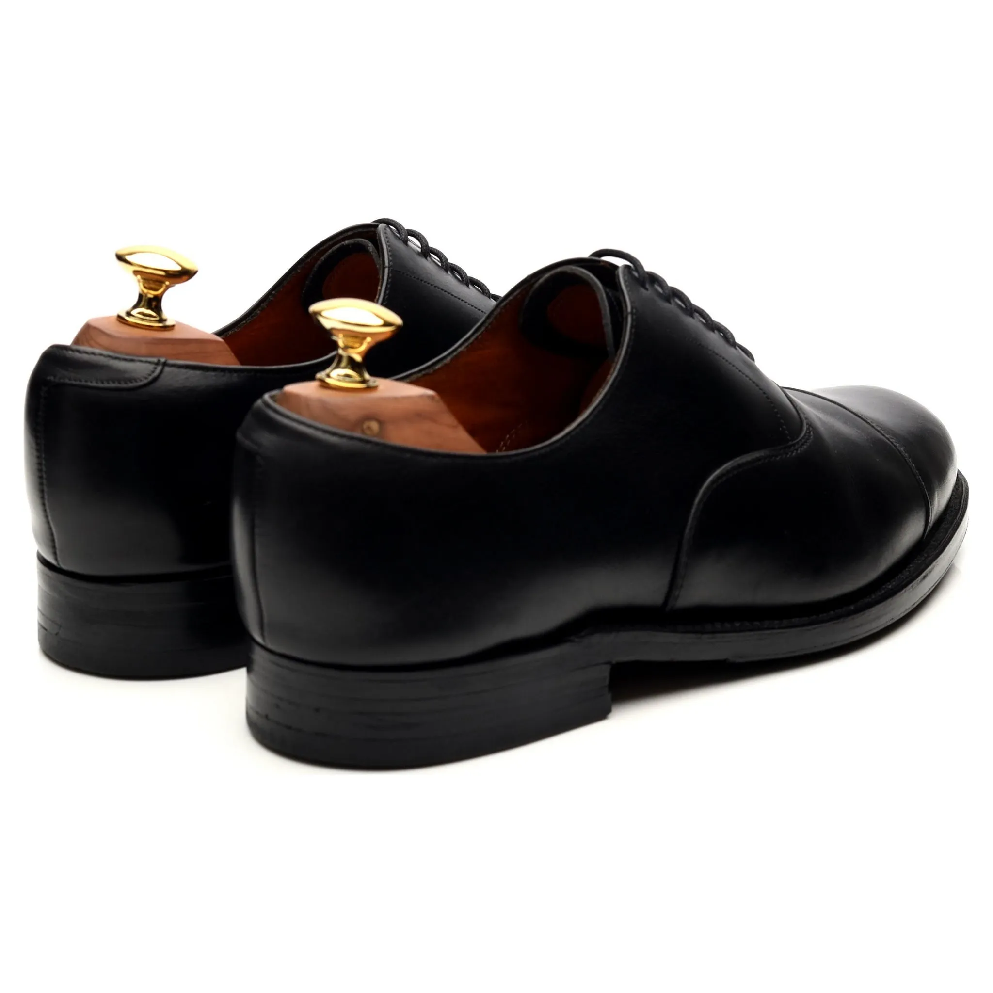 Vintage Black Leather Oxford UK 7.5 FG
