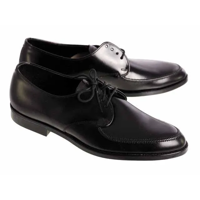 Vintage Boys Black  Oxford Pointed Toe Leather Shoes NIB 1950s