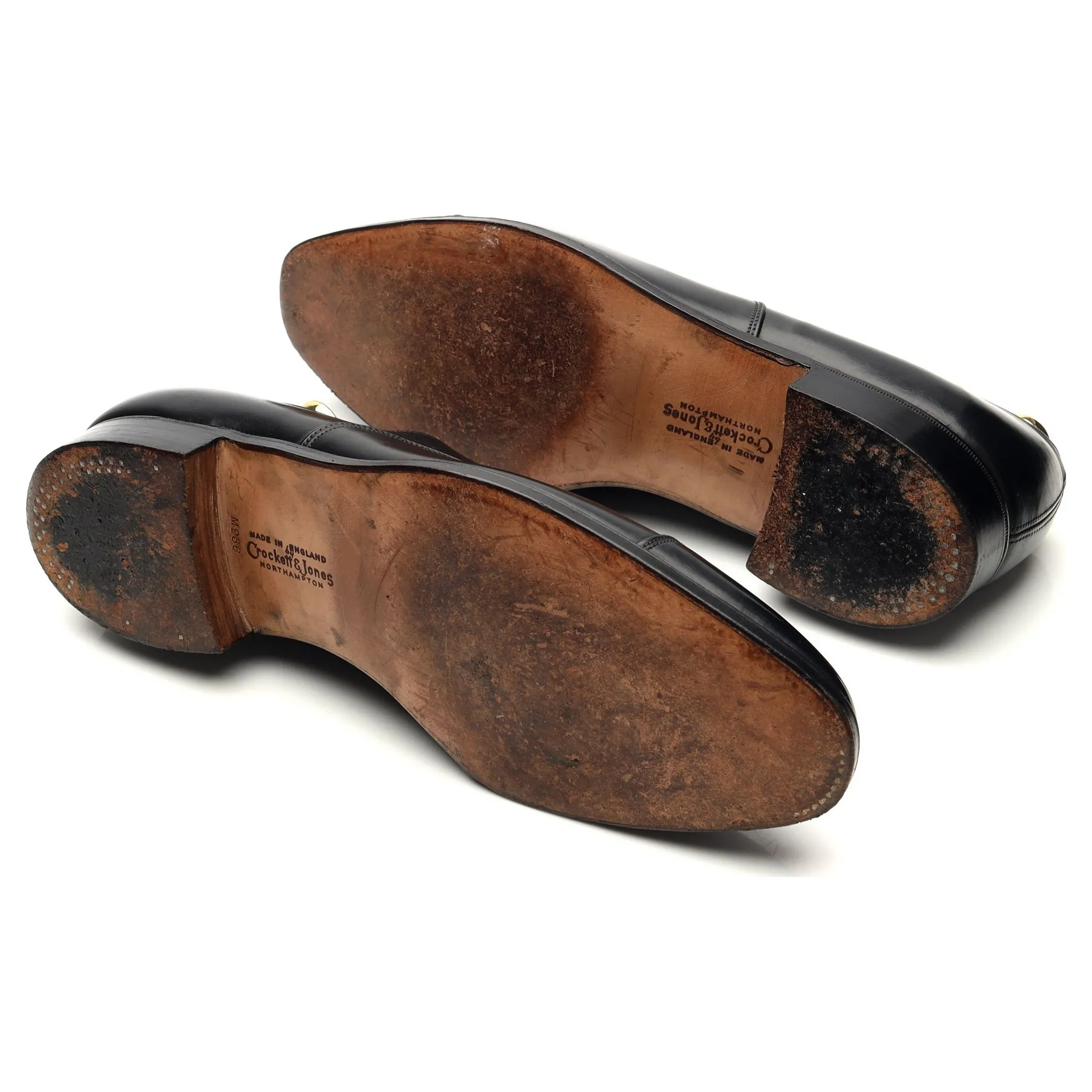 Vintage 'Cannon' Black Leather Oxford UK 7 F