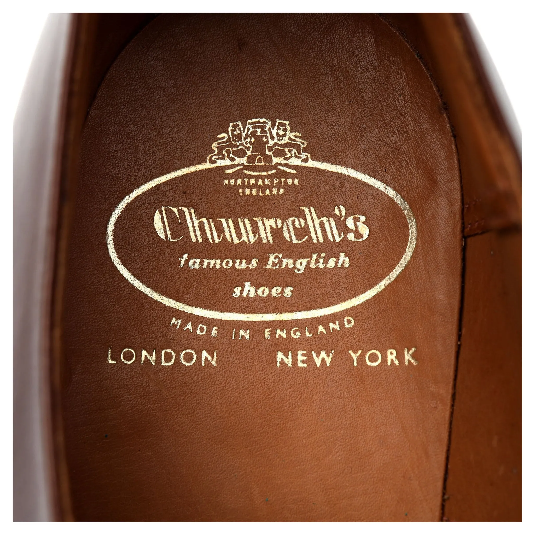 Vintage 'Consul' Brown Leather Oxford UK 9.5 D
