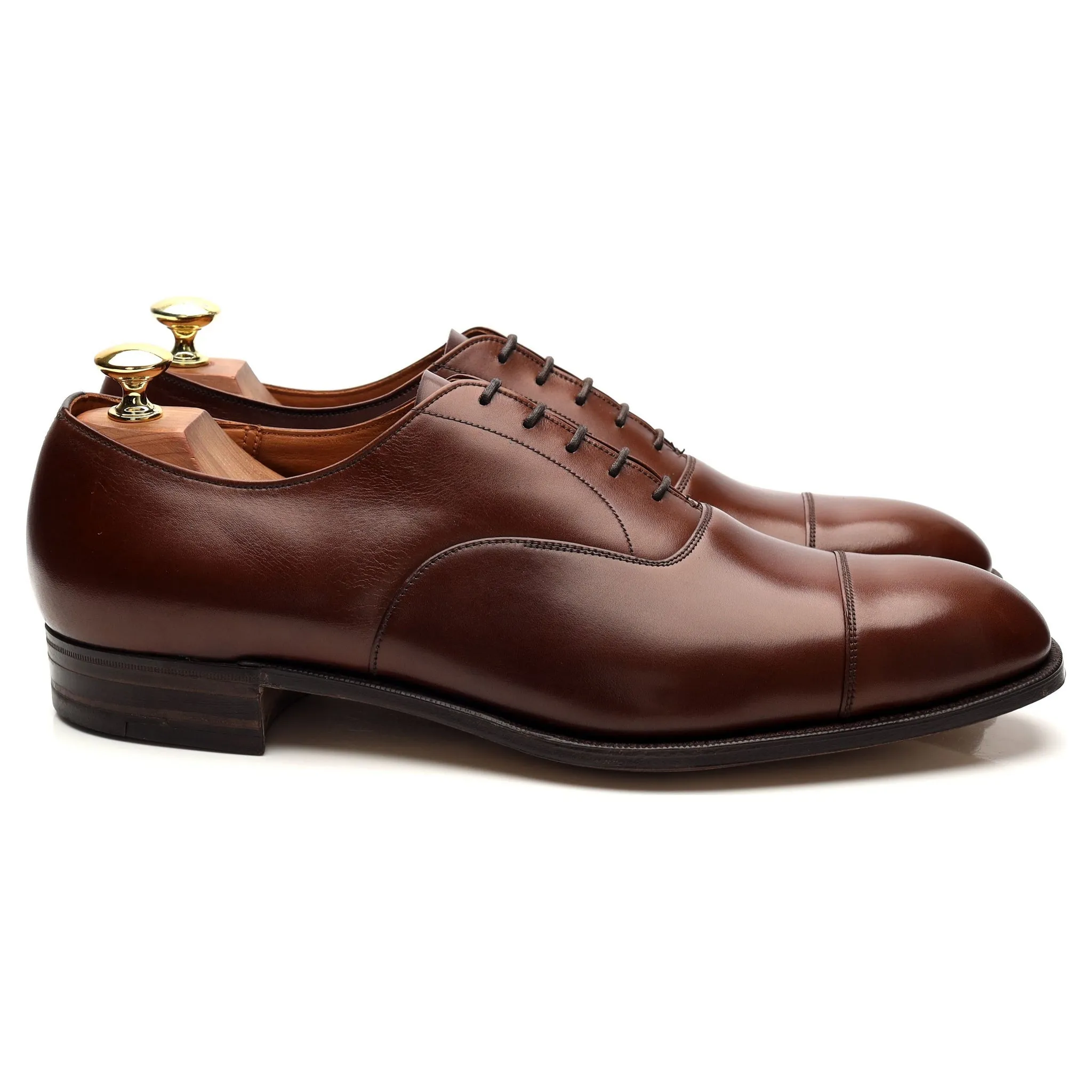 Vintage 'Consul' Brown Leather Oxford UK 9.5 D