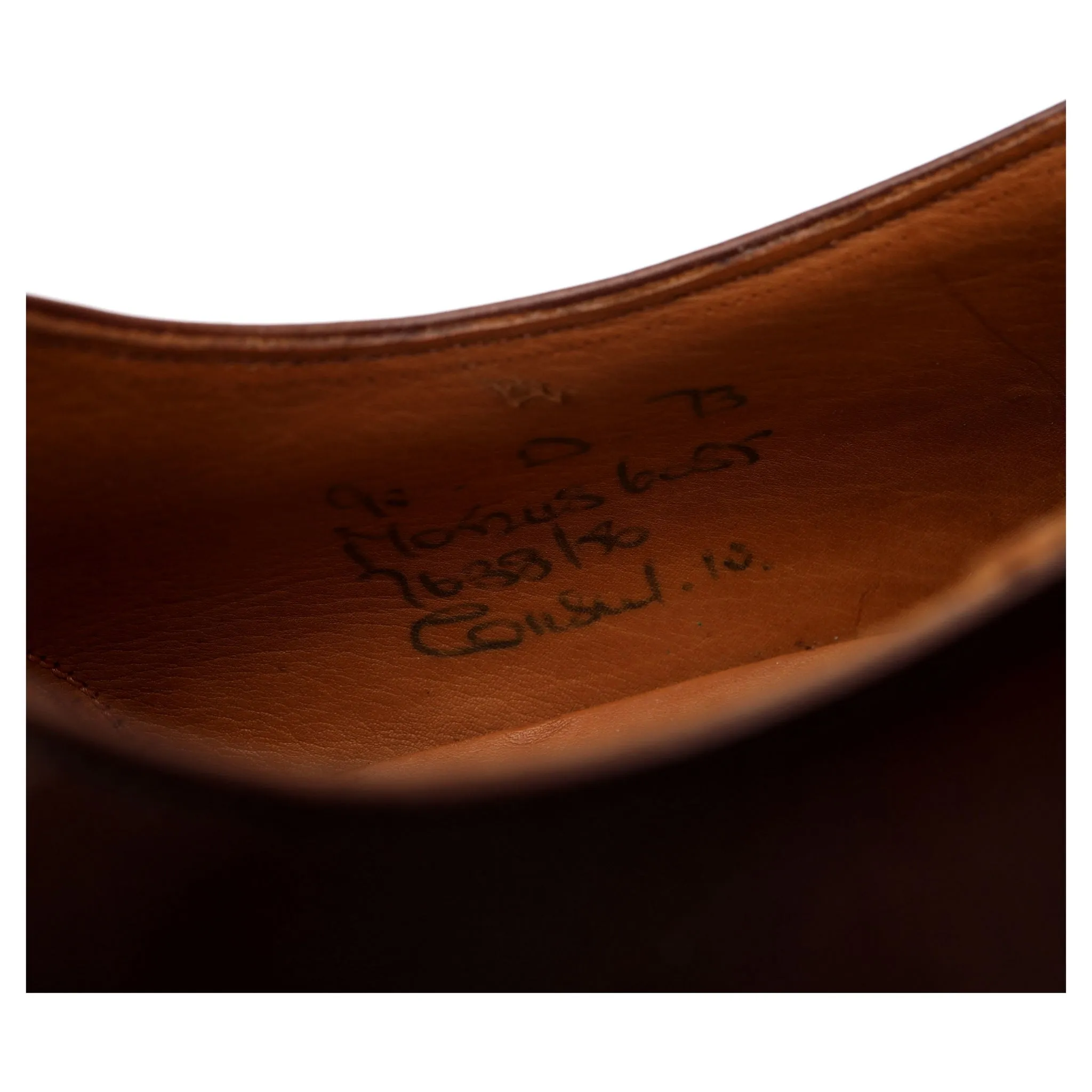 Vintage 'Consul' Brown Leather Oxford UK 9.5 D