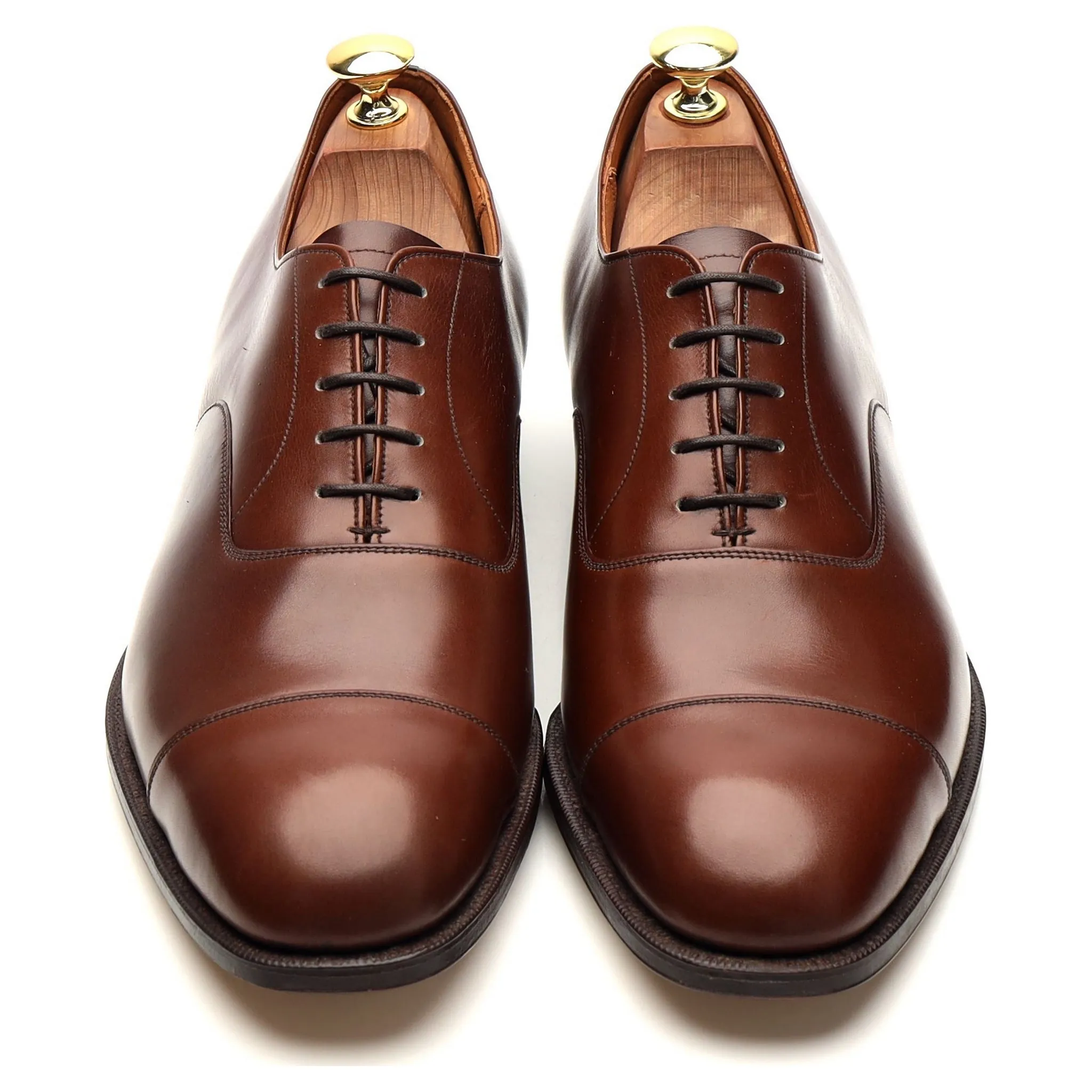 Vintage 'Consul' Brown Leather Oxford UK 9.5 D