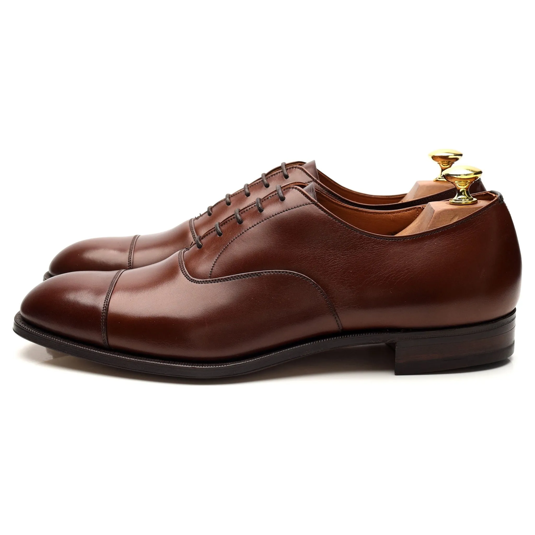 Vintage 'Consul' Brown Leather Oxford UK 9.5 D