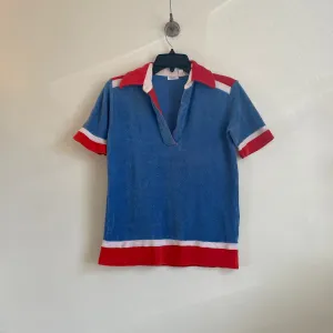 Vintage Sears Unisex Terry Cloth Shirt // Size Men's Small // (HT2311)